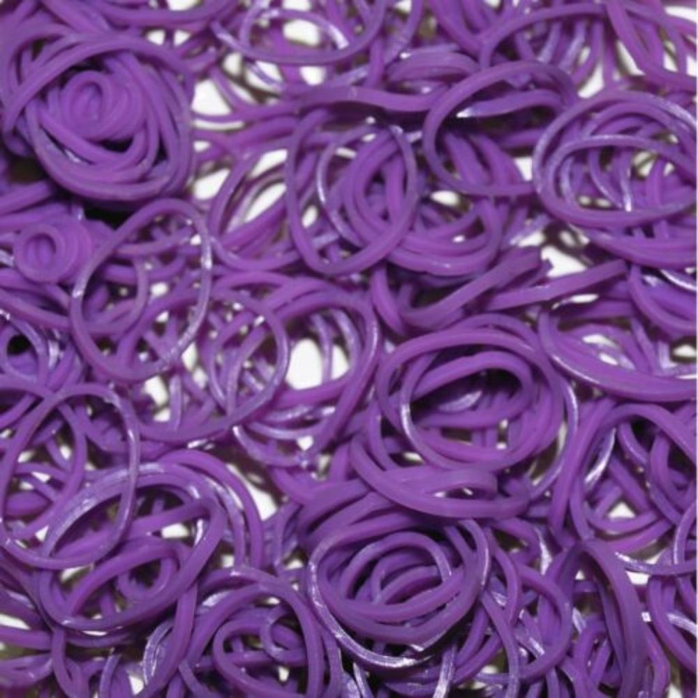 Solid Rubber bands Purple